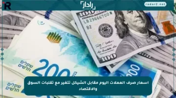 أسعار صرف العملات اليوم مقابل الشيكل تتغير مع تقلبات السوق والاقتصاد